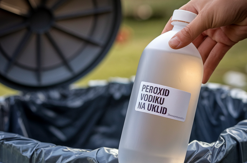 Koupili jste peroxid vodíku na úklid v průhledném obalu? Reklamujte ho!